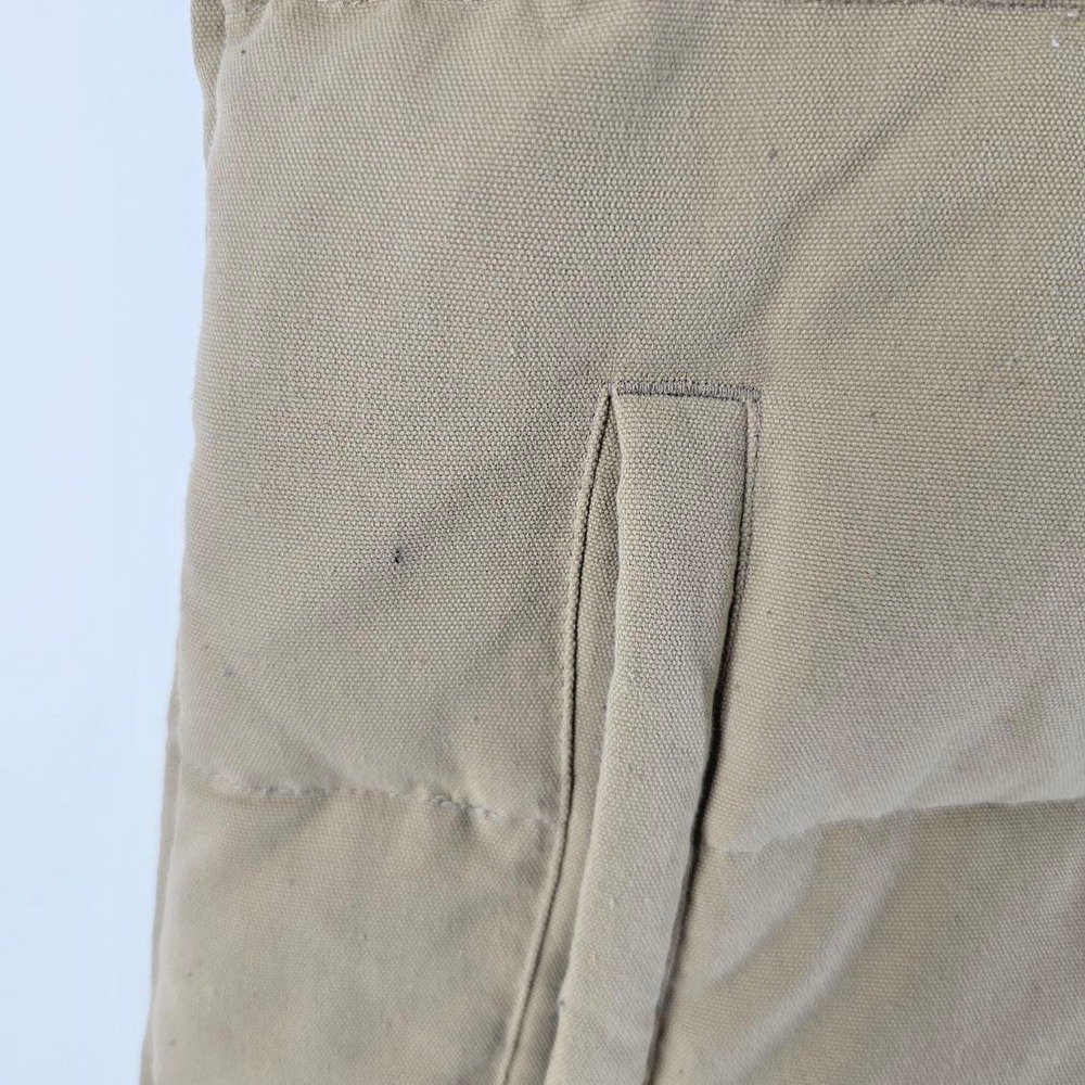 Patagonia Bivy Down Vest Mens XXL Tan Navy Blue t Puffer 27585FA13 - Picture 10 of 10